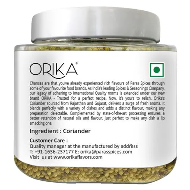 Orika Coriander Seeds-Kottambari Beeja, 150 g Pet jar-2.webp